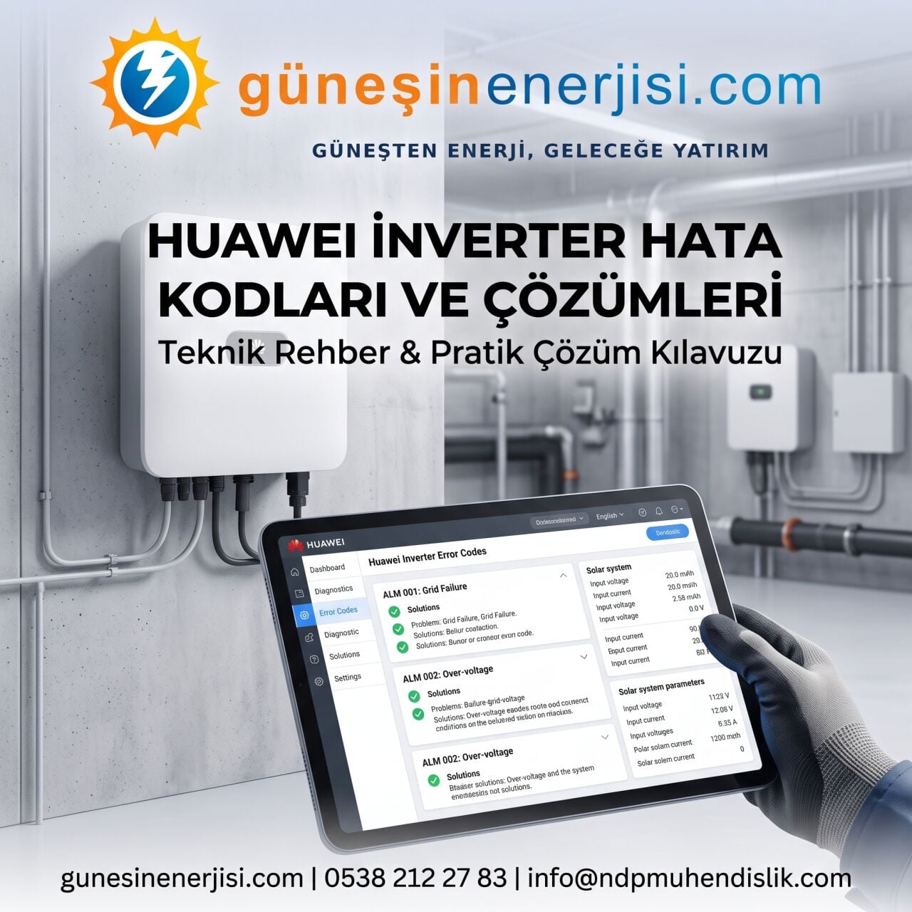 Huawei İnverter Hata Kodları ve Çözümleri