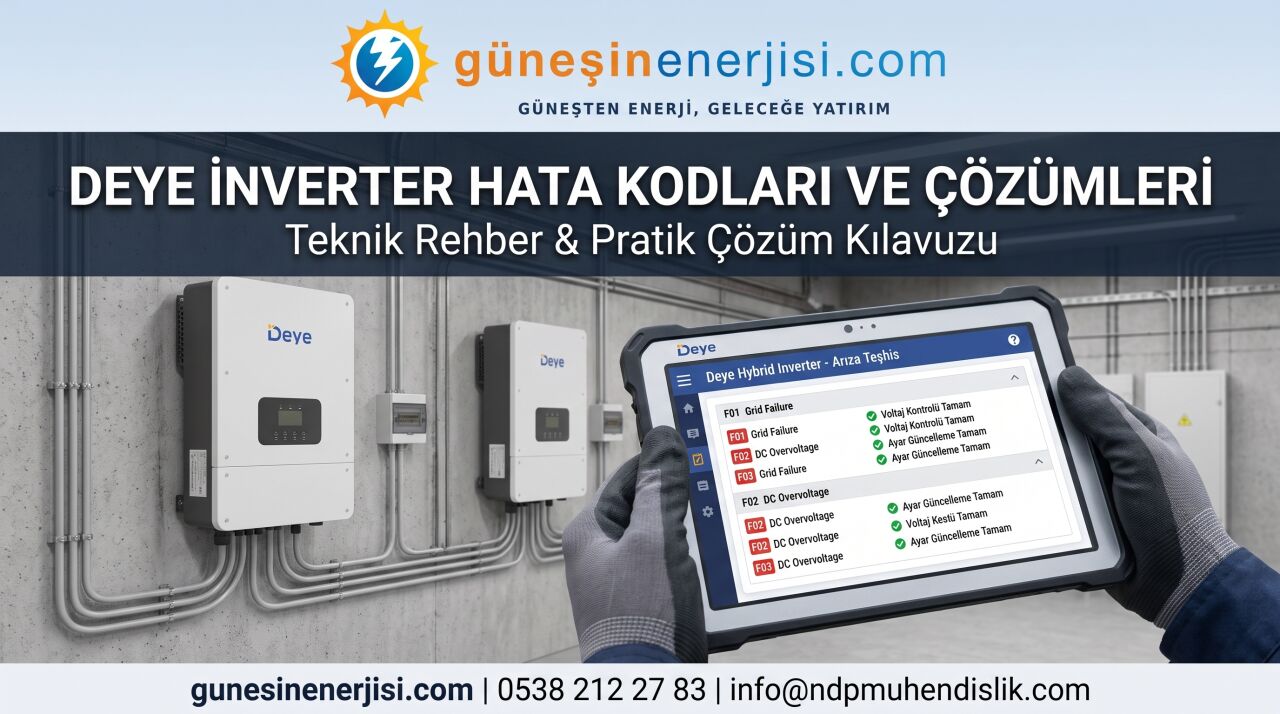 Deye İnverter Hata Kodları ve Çözümleri