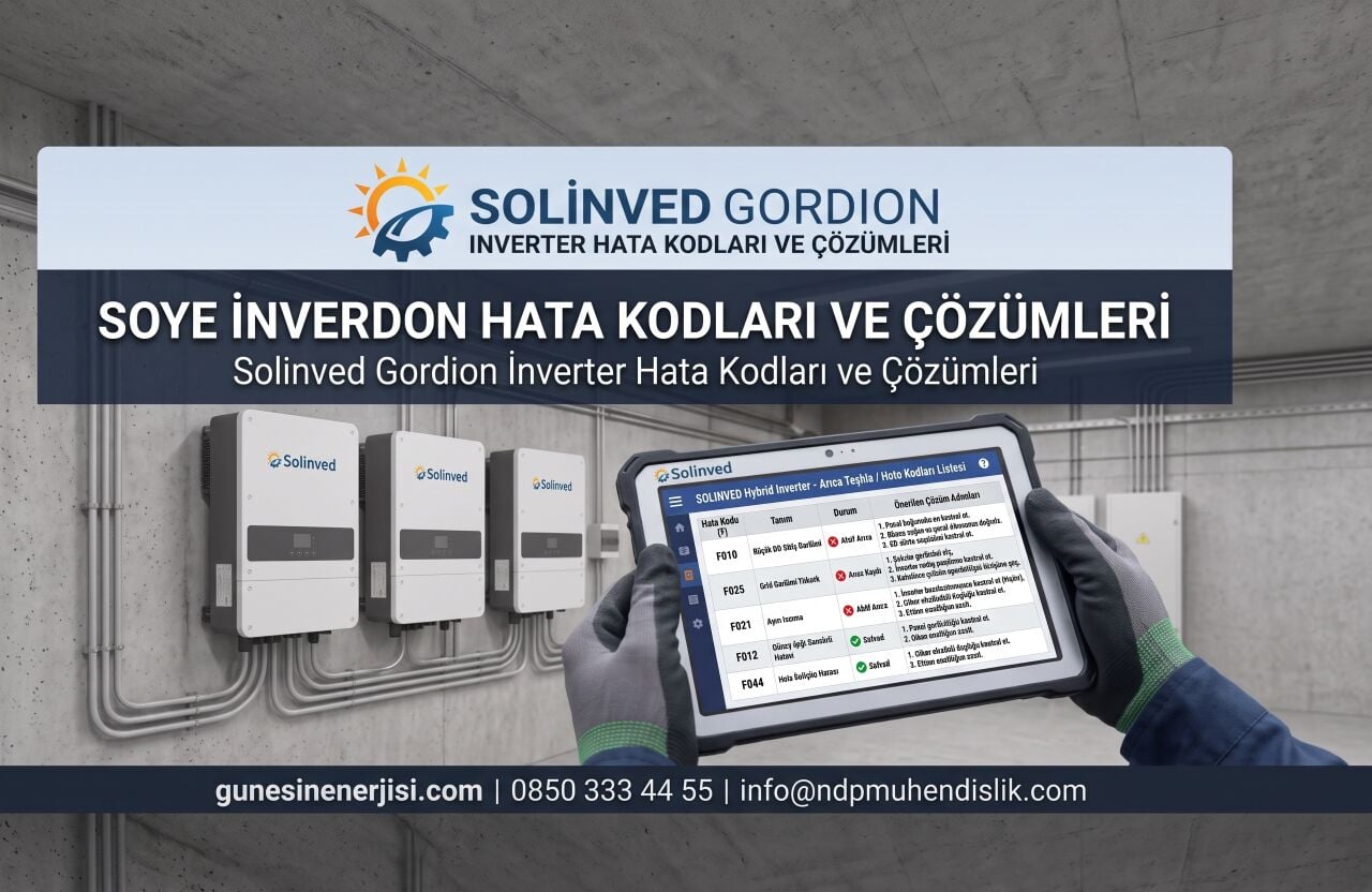 Solinved İnverter, Sürücü ve Tarımsal Sulama Sistemleri Hata Kodları ve Çözümleri