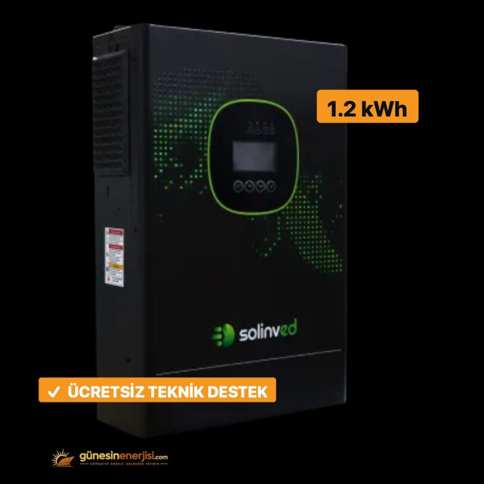 Solinved Gordion Serisi 1.2 KW MPPT Off-Grid Inverter (12V)