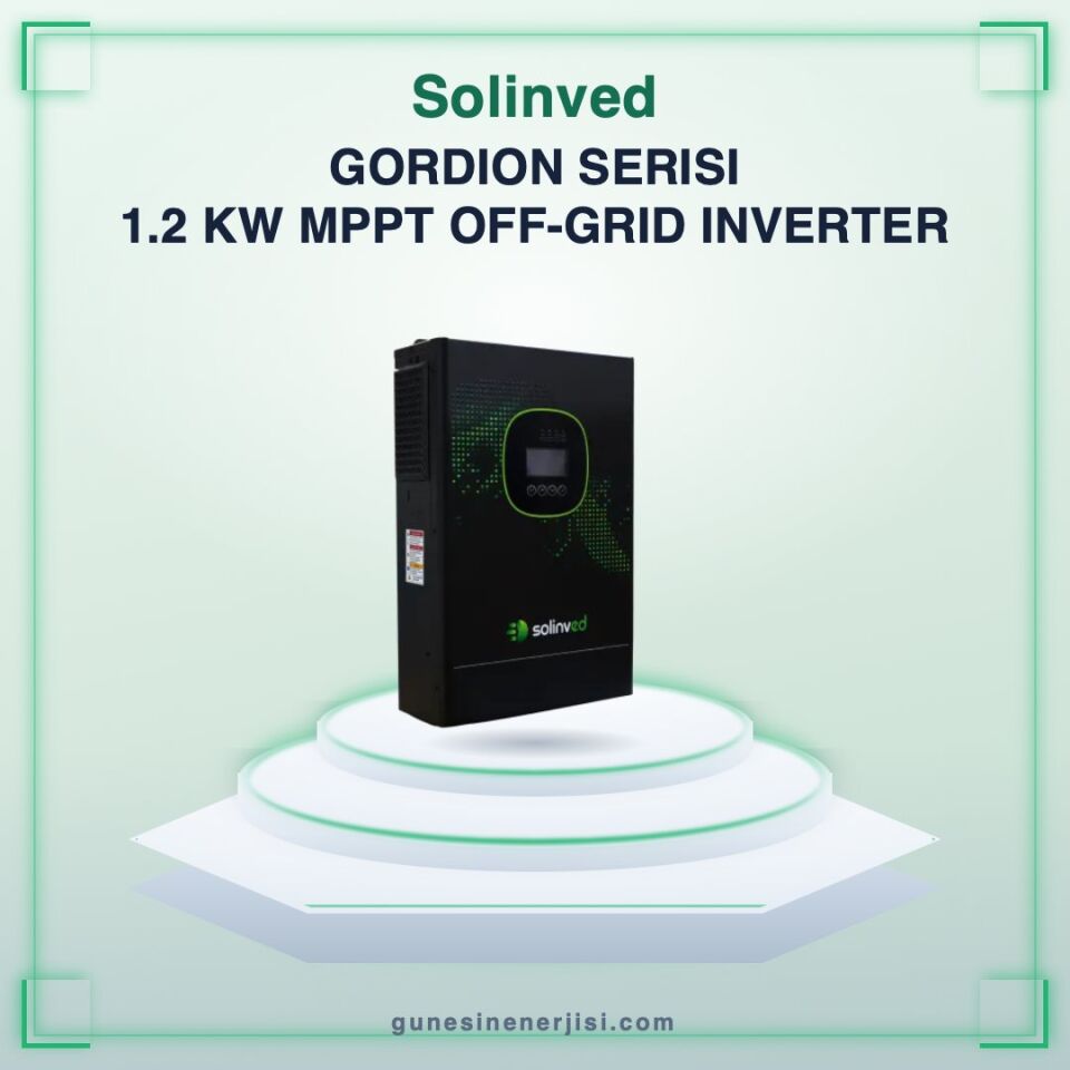 Solinved Gordion Serisi 1.2 KW MPPT Off-Grid Inverter (12V)