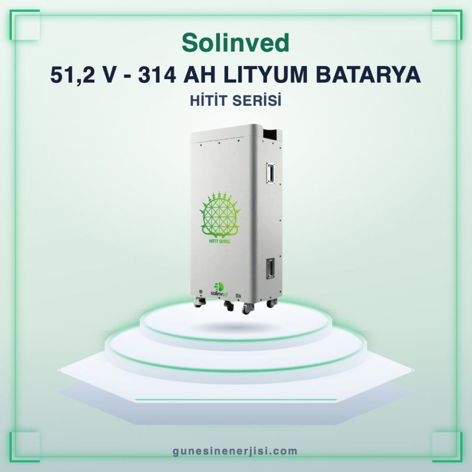 Solinved 51,2 V Hitit Serisi 314Ah Lithium Rack Battery