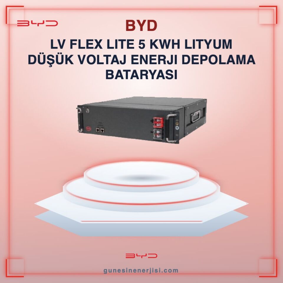 BYD LV Flex Lite 5 kWh Lityum Düşük Voltaj Enerji Depolama Bataryası