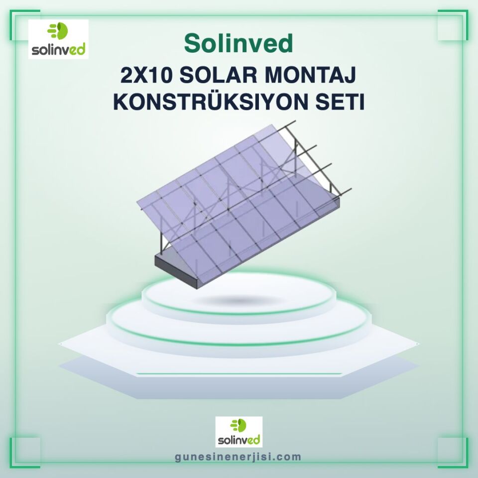 Solinved 2x8 Solar Montaj Konstrüksiyon Seti