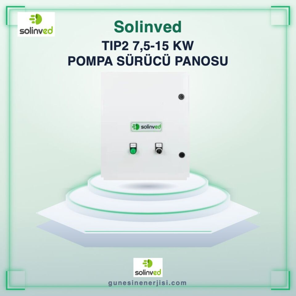 Solinved DKP-Tip2 7,5-15 kW Solar Pompa Sürücü Panosu – Küçük ve Orta Ölçekli Sulama İçin
