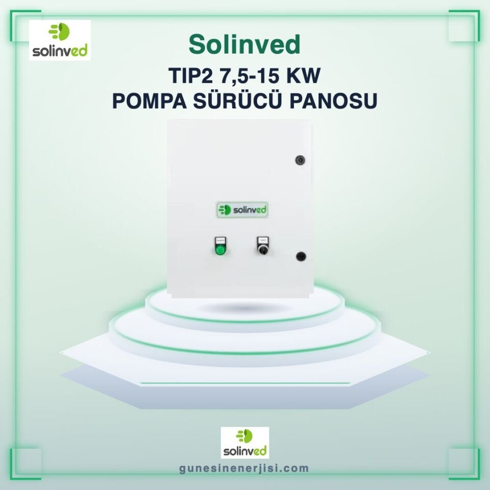 Solinved DKP-Tip2 7,5-15 kW Solar Pompa Sürücü Panosu – Küçük ve Orta Ölçekli Sulama İçin