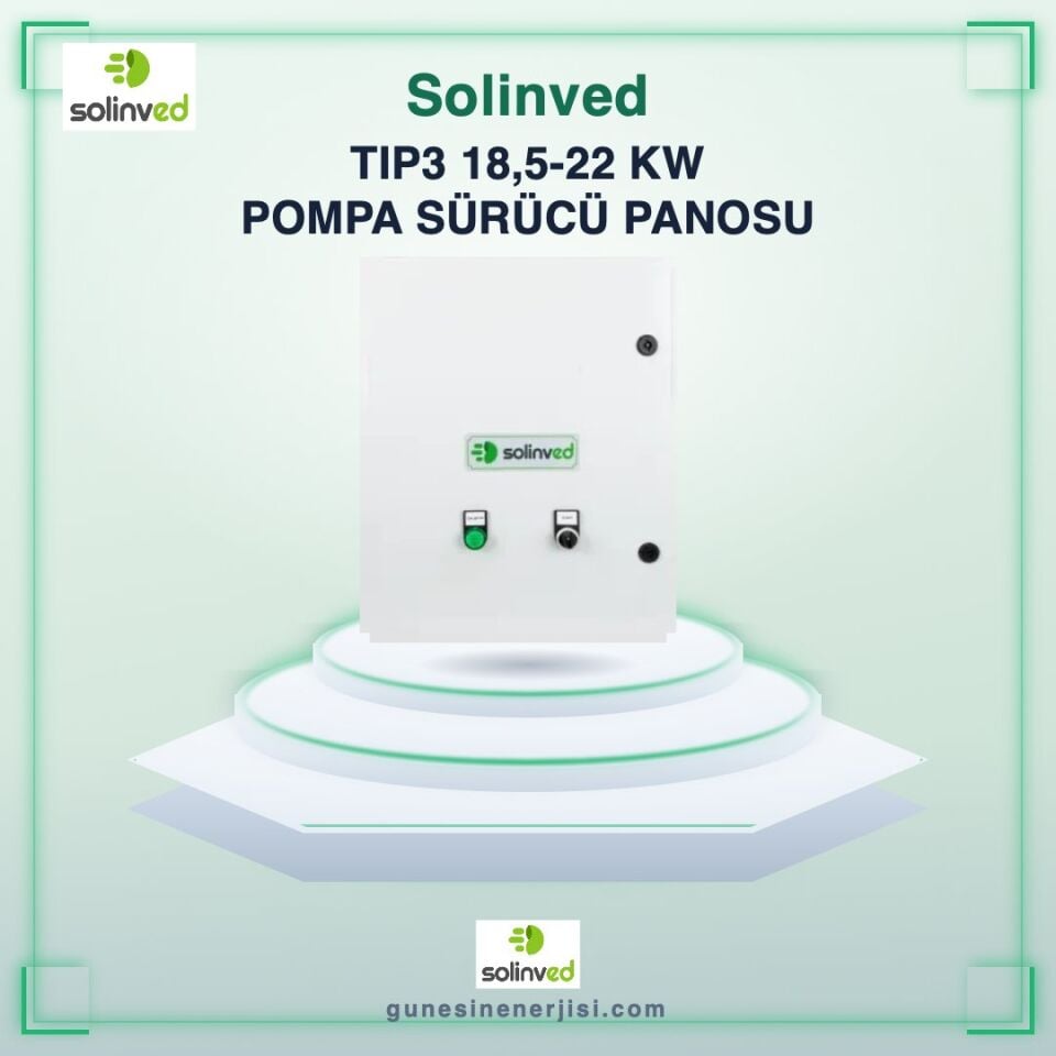 Solinved DKP-Tip3 18,5-22 kW Solar Pompa Sürücü Panosu – Tarımsal Sulama Sistemleri İçin