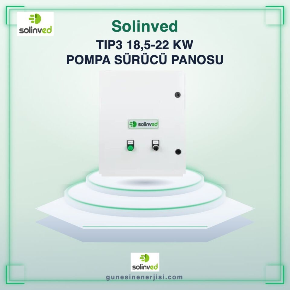 Solinved DKP-Tip4 30-37 kW Solar Pompa Sürücü Panosu – Orta Kapasiteli Sulama Sistemleri İçin