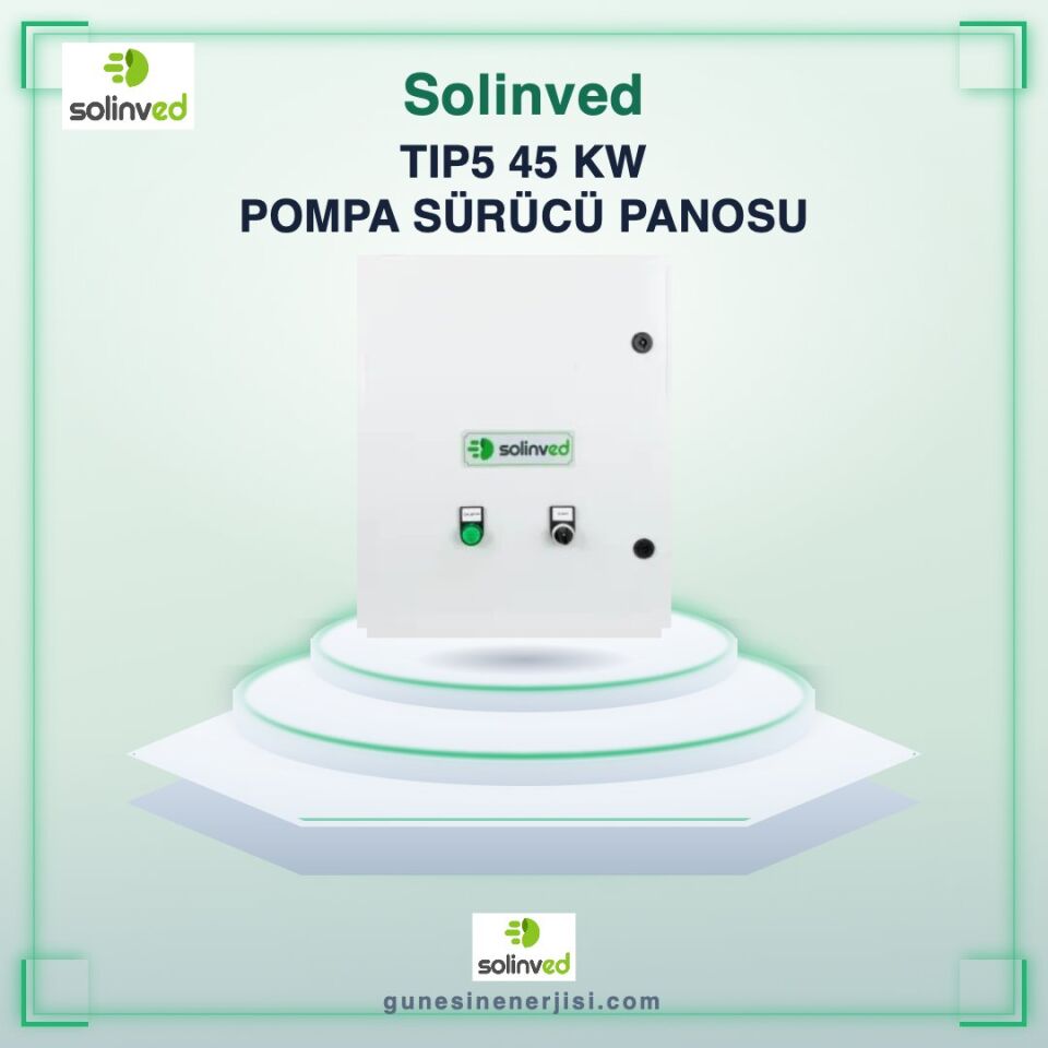Solinved DKP-Tip5 45 kW Solar Pompa Sürücü Panosu – Endüstriyel Sulama Sistemleri İçin