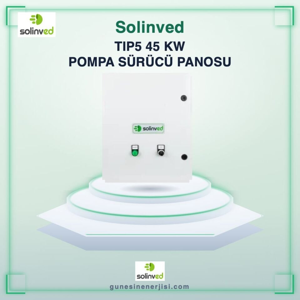 Solinved DKP-Tip5 45 kW Solar Pompa Sürücü Panosu – Endüstriyel Sulama Sistemleri İçin