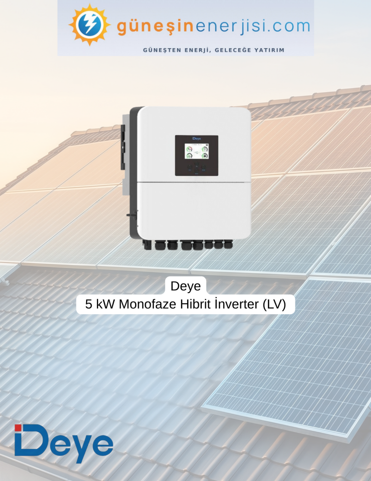 5 kW Hibrit Konut Hazır Solar Paket Sistemi